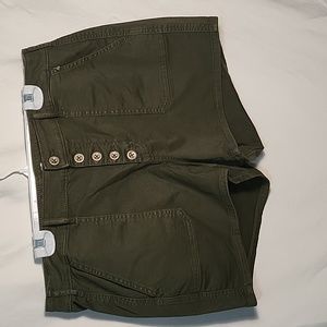 Torrid Olive Button Fly Shorts size 18